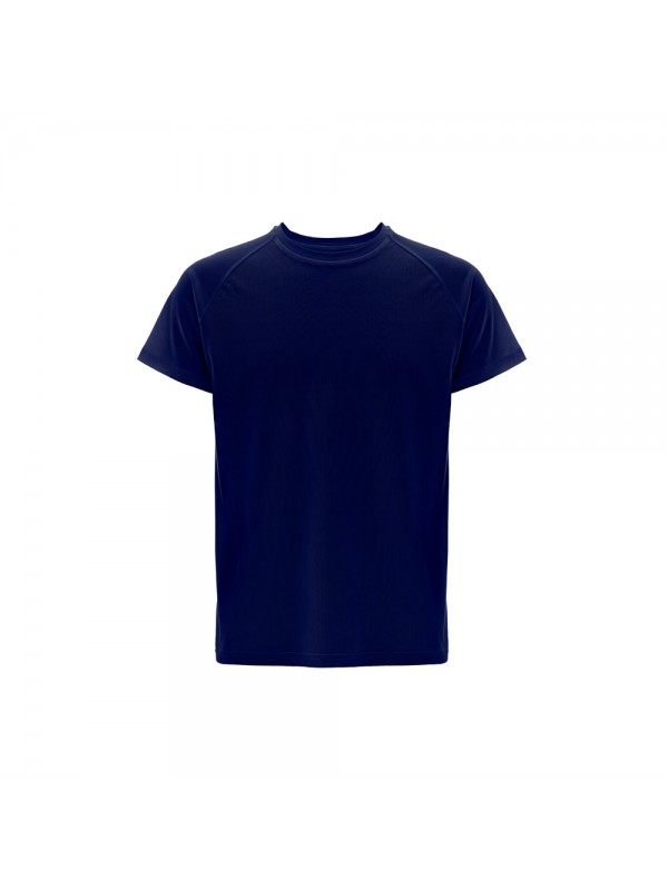 THC MOVE. T-shirt tecnica a maniche corte in poliestere - Blu scuro THC MOVE. T-shirt tecnica a maniche corte in poliestere - Blu scuro