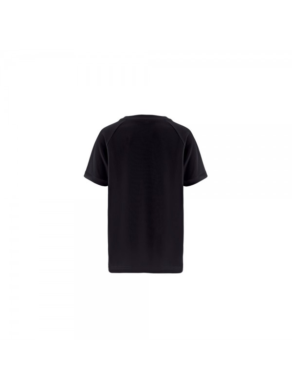 THC MOVE KIDS. T-shirt tecnica da bambino a maniche corte in poliestere - Nero THC MOVE KIDS. T-shirt tecnica da bambino a maniche corte in poliestere - Nero