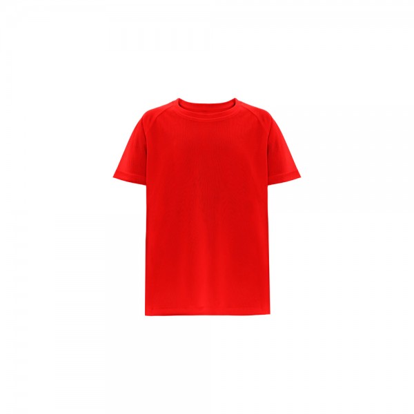 THC MOVE KIDS. T-shirt tecnica da bambino a maniche corte in poliestere - Rosso