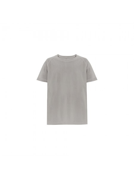 THC MOVE KIDS. T-shirt tecnica da bambino a maniche corte in poliestere - Grigio chiaro