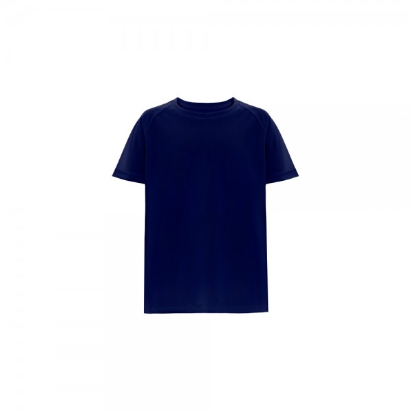 THC MOVE KIDS. T-shirt tecnica da bambino a maniche corte in poliestere - Blu scuro