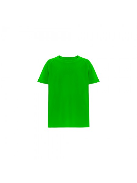 THC MOVE KIDS. T-shirt tecnica da bambino a maniche corte in poliestere - Lime