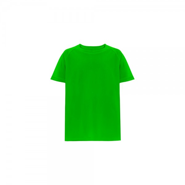 THC MOVE KIDS. T-shirt tecnica da bambino a maniche corte in poliestere - Lime