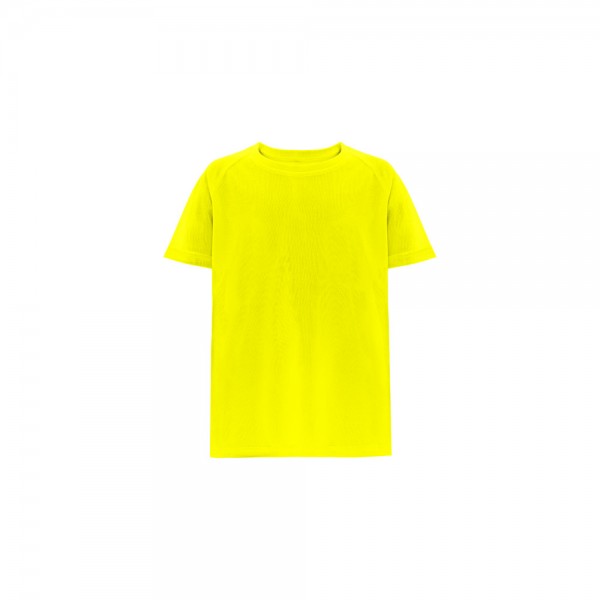 THC MOVE KIDS. T-shirt tecnica da bambino a maniche corte in poliestere - Giallo hexachrome