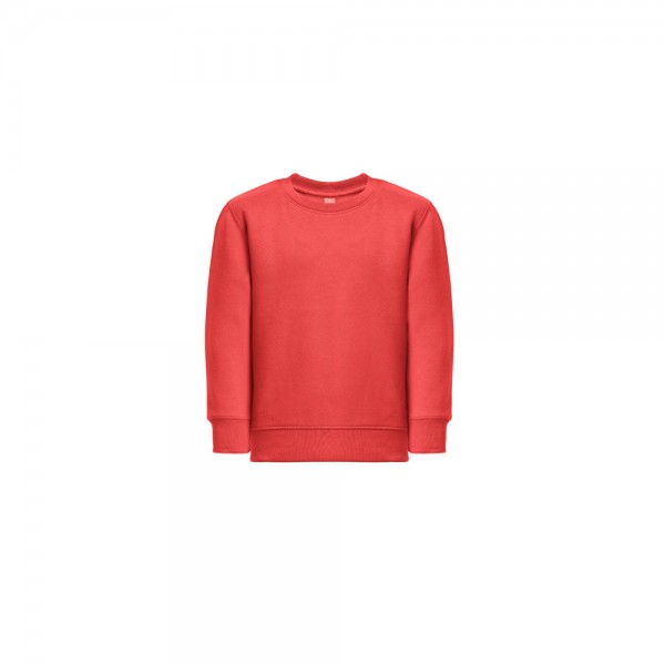THC DELTA KIDS. Felpa per bambini in cotone riciclato e poliestere - Rosso
