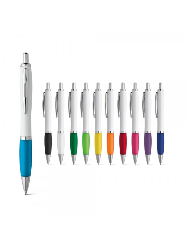 MOVE. Penna a sfera in ABS con clip e dettagli in metallo