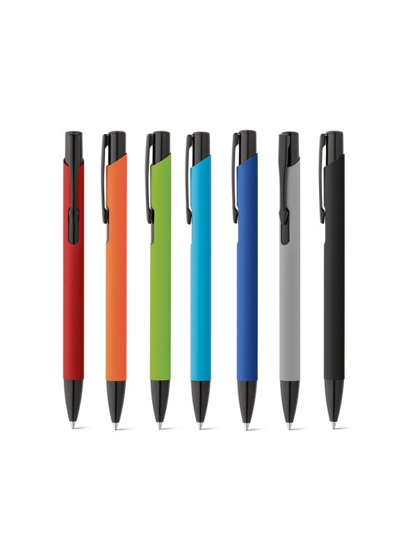 POPPINS. Penna a sfera in alluminio con finitura in gomma POPPINS. Penna a sfera in alluminio con finitura in gomma