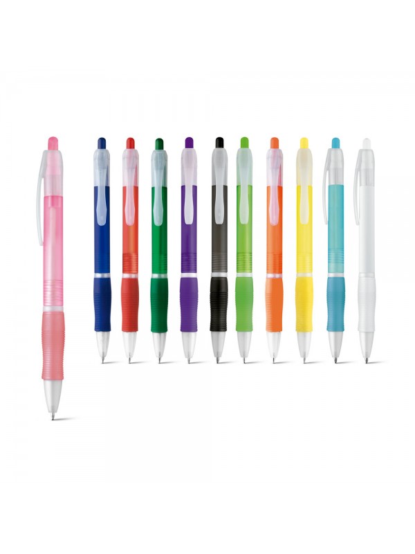 SLIM BK. Penna a sfera in ABS con finitura antiscivolo SLIM BK. Penna a sfera in ABS con finitura antiscivolo