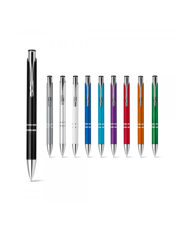 BETA PLASTIC. Penna a sfera in ABS con clip in metallo BETA PLASTIC. Penna a sfera in ABS con clip in metallo