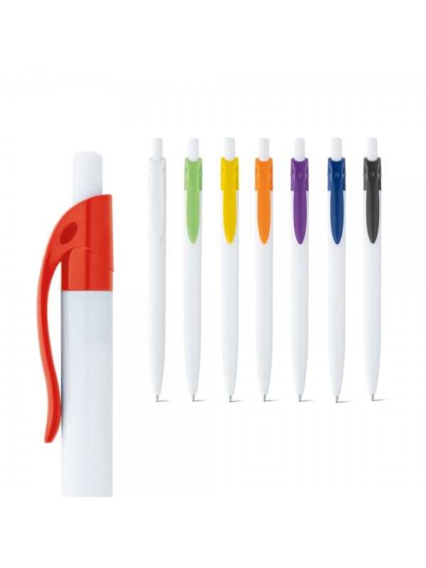 MARS. Penna a sfera in ABS con clip colorata MARS. Penna a sfera in ABS con clip colorata