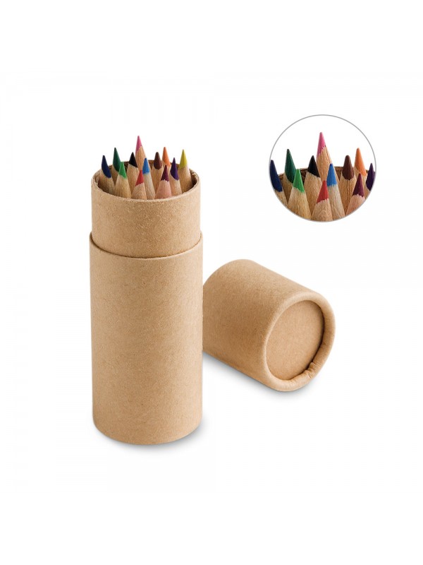 CYLINDER. Scatola con 12 matite colorate CYLINDER. Scatola con 12 matite colorate