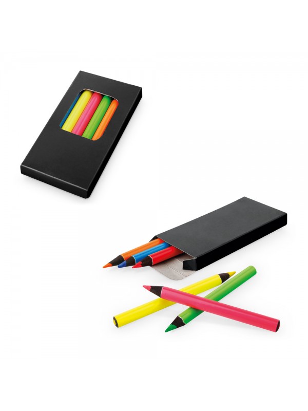 MEMLING. Scatola con 6 matite colorate MEMLING. Scatola con 6 matite colorate
