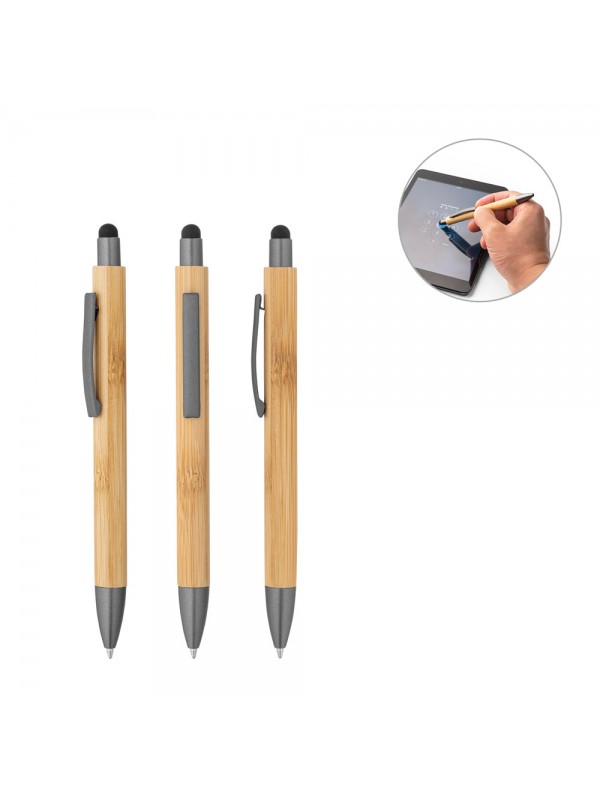 ZOLA. Penna a sfera in bambù con finitura opaca