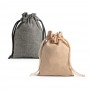 GIBRALTAR. Sacchetto regalo in cotone riciclato (70%), poliestere (30% rPET) (140 g/m²)