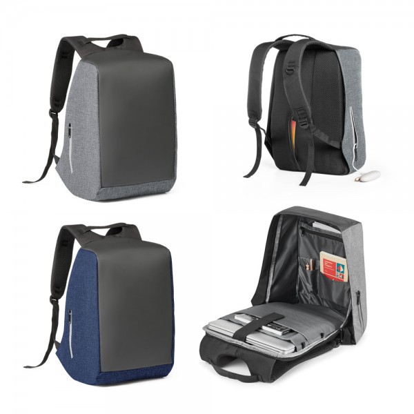 AVEIRO. Zaino porta PC 15'6'' in 900D con sistema antifurto - Blu