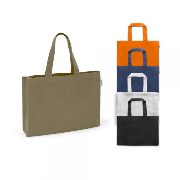 CAMDEN. Borsa in cotone (50%), cotone riciclato (30%) e poliestere (20% rPET) (280 g/m²)