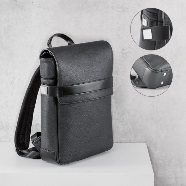 EMPIRE BACKPACK. Zaino porta PC 14'' in polipropilene - Nero