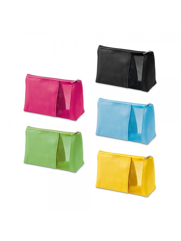 ANNIE. Pochette in microfibra e rete