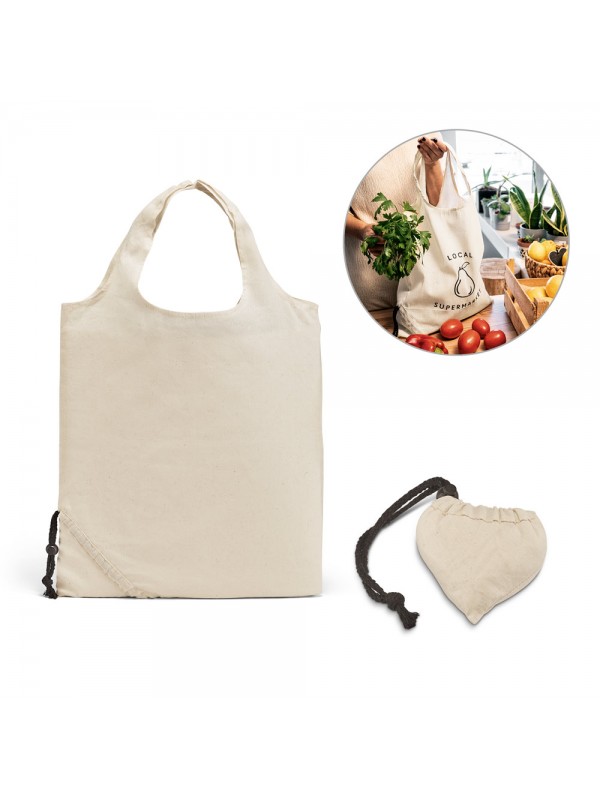 ORLEANS. Borsa pieghevole in cotone 100% (100 g/m²)