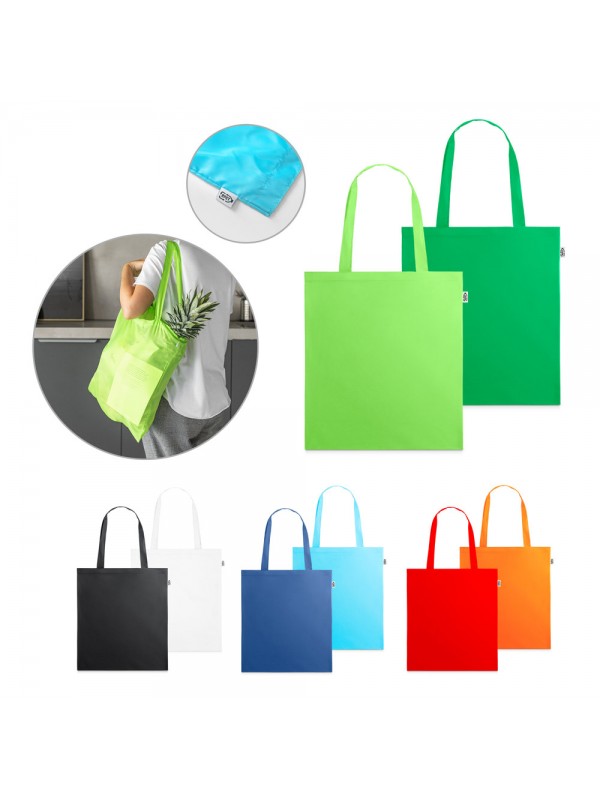 MAPUTO. Shopper in 190T poliestere riciclato (100% rPET)