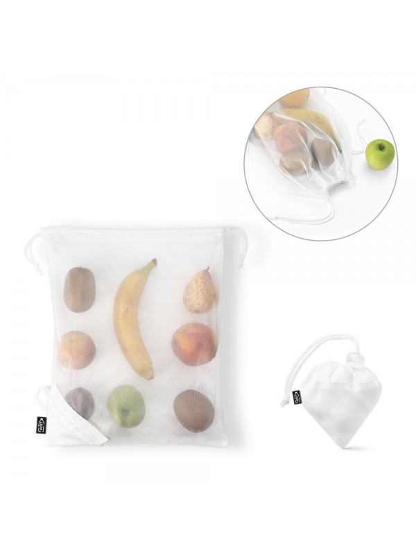 BOLZANO. Borsa pieghevole in maglia e poliestere riciclato 190T (100% rPET) BOLZANO. Borsa pieghevole in maglia e poliestere riciclato 190T (100% rPET)