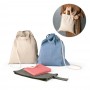 RISSANI. Zaino a sacca con cotone riciclato (70%) e poliestere (30% rPET) (140 g/m²)