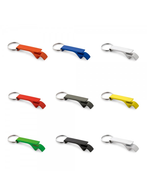 BAITT. Portachiavi in alluminio con apribottiglia