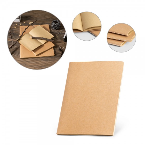 ALCOTT A4. Block notes A4 con copertina in cartoncino (250 g/m²) e pagine semplici