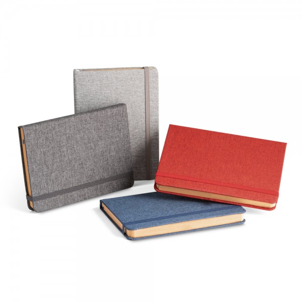 BOYD. Blocco note A5 in poliestere riciclato (100% rPET) con pagine a righe