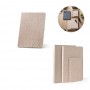 TEAPAD SEMI-RIGID. Block notes A5 con copertina rigida fabbricata tramite gli scarti della foglie di té (65%)