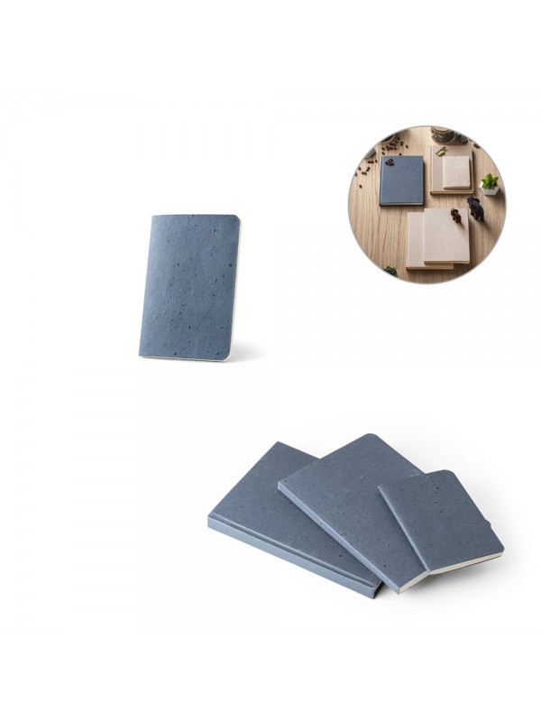 COFFEEPAD SOFT. Block notes A6 con copertina flessibile fabbricata tramite gli scarti della buccia del caffé (65%) COFFEEPAD SOFT. Block notes A6 con copertina flessibile fabbricata tramite gli scarti della buccia del caffé (65%)