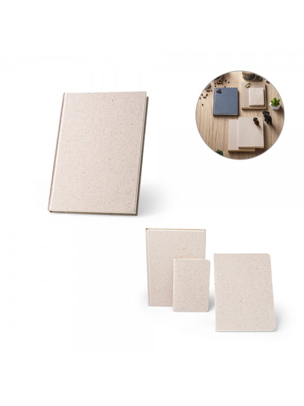 ORGANIC RIGID. Block notes A5 con copertina rigida fabbricata tramite la materia organica degli elefanti (80%) ORGANIC RIGID. Block notes A5 con copertina rigida fabbricata tramite la materia organica degli elefanti (80%)