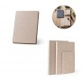 TEAPAD RIGID. Block notes A5 con copertina flessibile fabbricata tramite gli scarti delle foglie di tè (65%)
