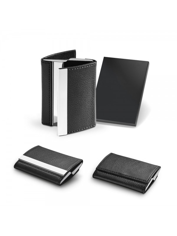 LONE. Portacarte doppio in metallo e PU LONE. Portacarte doppio in metallo e PU