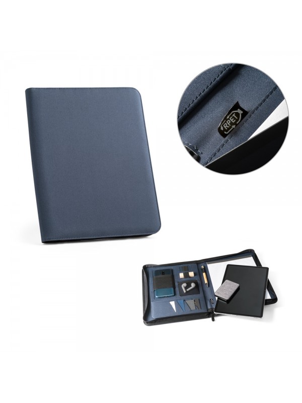 EMERGE FOLDER. Cartella A4 in poliestere riciclato (100% rPET) 300D con chiusura zip EMERGE FOLDER. Cartella A4 in poliestere riciclato (100% rPET) 300D con chiusura zip
