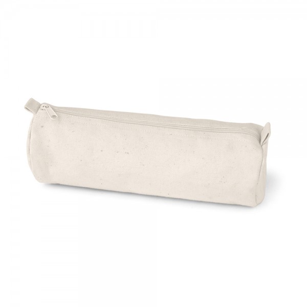 SCHOOLI. Astuccio in 100% tela di cotone (290 g/m²) dal design cilindrico con cerniera