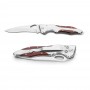 LAWRENCE. Coltello tascabile in acciaio inox e legno