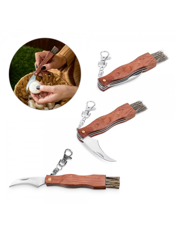GUNTER. Coltello tascabile in acciaio inox e legno