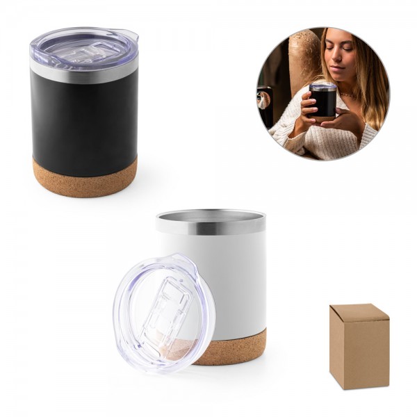 SOLBERG TUMBLER. Bicchiere da viaggio in acciaio inox 400 mL