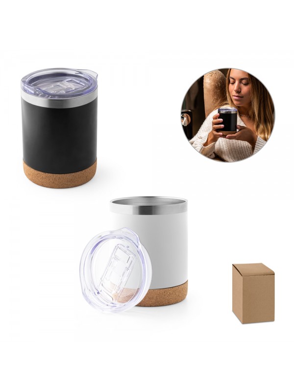 SOLBERG TUMBLER. Bicchiere da viaggio in acciaio inox 400 mL