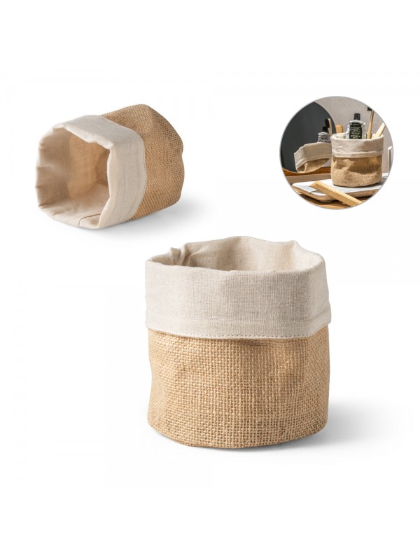 DUCASSE. Sacco multiuso in juta (260g/m²) e cotone (120g/m²)