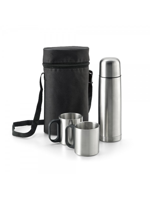 DURANT. Set con thermos e tazze in acciaio inossidabile DURANT. Set con thermos e tazze in acciaio inossidabile