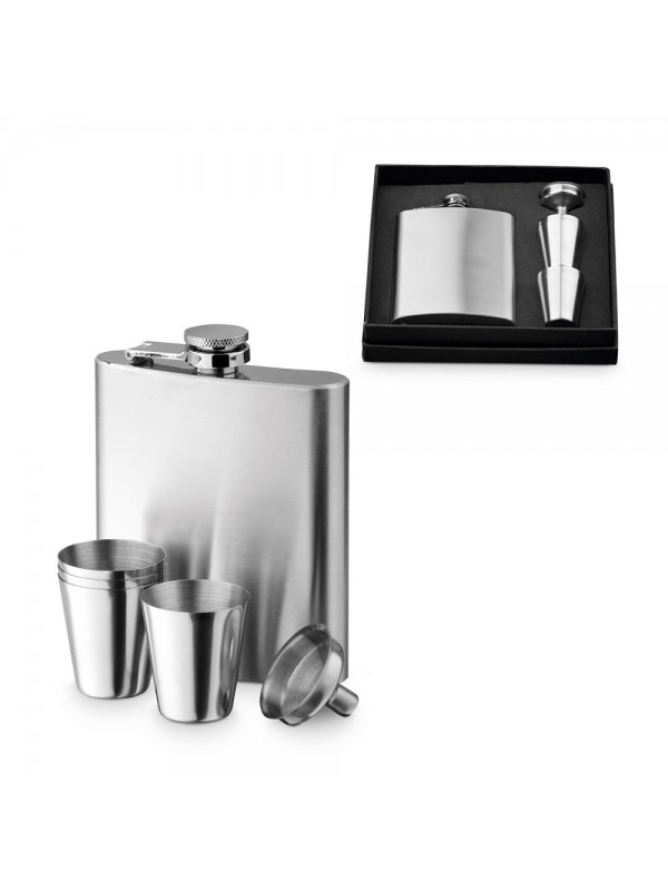 NOVAK. Set bottiglia e bicchieri in acciaio inossidabile 200 mL NOVAK. Set bottiglia e bicchieri in acciaio inossidabile 200 mL