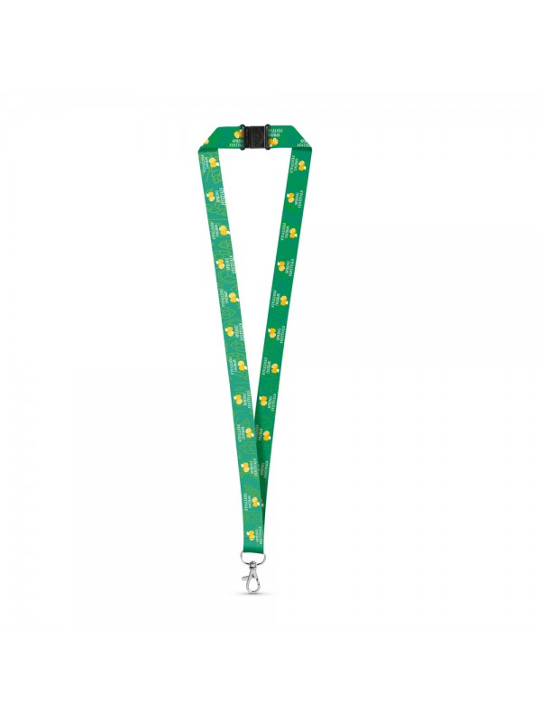 DOVER. Lanyard per sublimazione in poliestere riciclato (100% rPET) con moschettone DOVER. Lanyard per sublimazione in poliestere riciclato (100% rPET) con moschettone