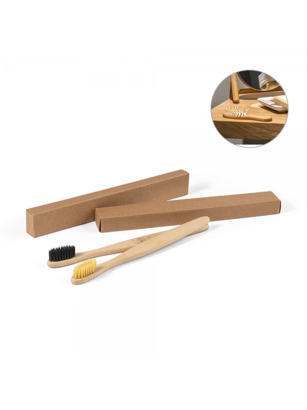 DELANY. Spazzolino con corpo in bambù e denti in nylon DELANY. Spazzolino con corpo in bambù e denti in nylon