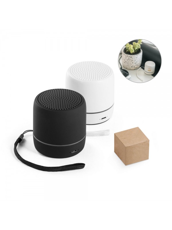 TURING. Altoparlante portatile da 3W con 4 ore di autonomia con il ABS riciclato (100% rABS)