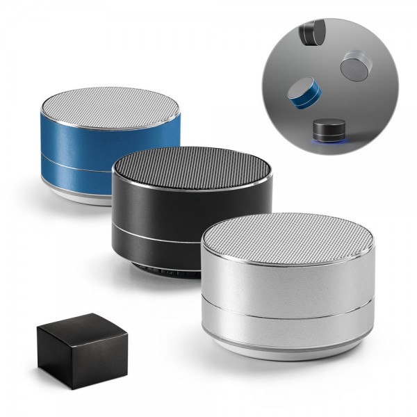 FLOREY. Dispositivo portatile da 3W con autonomia di 3h in alluminio riciclato (100% rAL) e ABS riciclato (100% rABS)