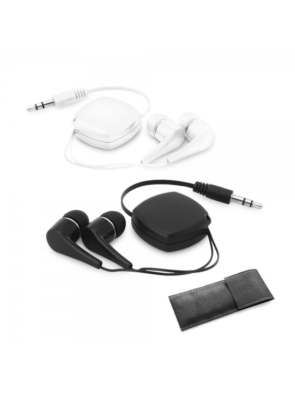 PINEL. Auricolari retrattili con cavo in ABS da 0.75 m PINEL. Auricolari retrattili con cavo in ABS da 0.75 m