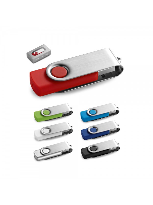 CLAUDIUS 16GB. Chiavetta USB da 16 GB con clip in metallo CLAUDIUS 16GB. Chiavetta USB da 16 GB con clip in metallo