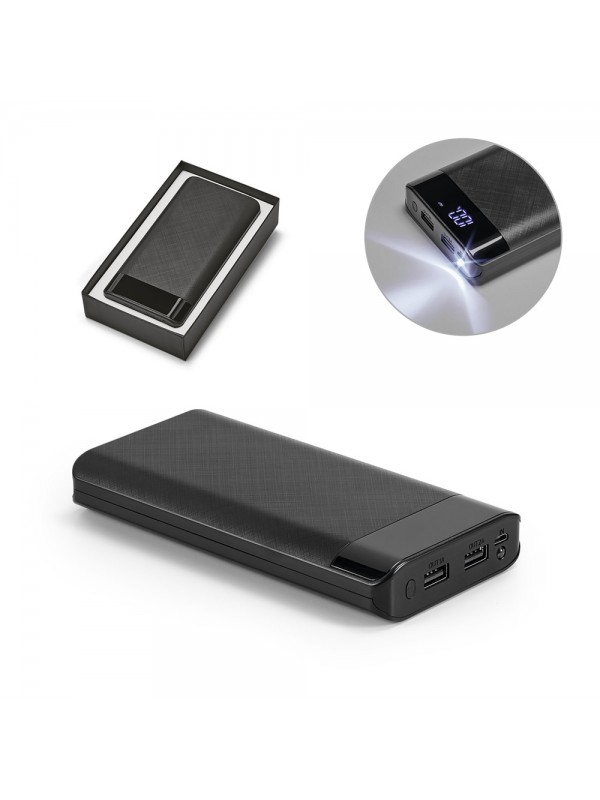 RAMAN. Banca di energia da 16'000 mAh con display in ABS RAMAN. Banca di energia da 16'000 mAh con display in ABS